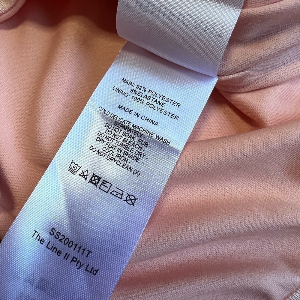 SIGNIFICANT OTHER Arta Long Sleeve Wrap Peach Crop Top Size US 2 Sold Out Online - Picture 12 of 15